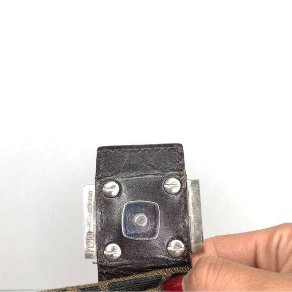 Fendi Retro Vintage Zucca Baguette FF Logo Small Shoulder Bag - Picture 9 of 13